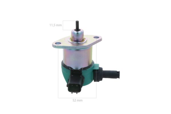 Stopsolenoid 12V Kubota D905, D1005, D1105, D1305, V1205, V1305, V1505, - Afbeelding 2