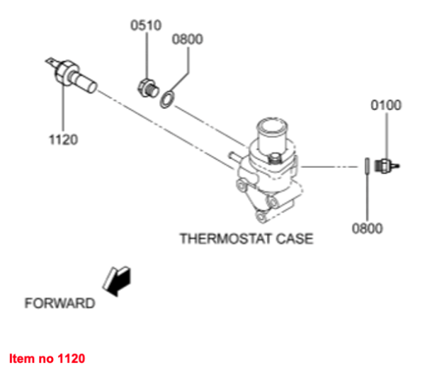 Temperatuursensor Mitsubishi L3E, L3E2, MVL3E, MVS3L, MVS3L2, S3L, S3L2, Captain, Startrac, Etc., - Afbeelding 2