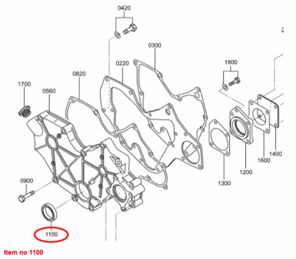 Krukaskeerring (voor)  Mitsubishi K3, K4, MVS3L, MVS3L2, S3L, S3L2, S4L, S4L2, Captain, Startrac, Etc., - Afbeelding 5