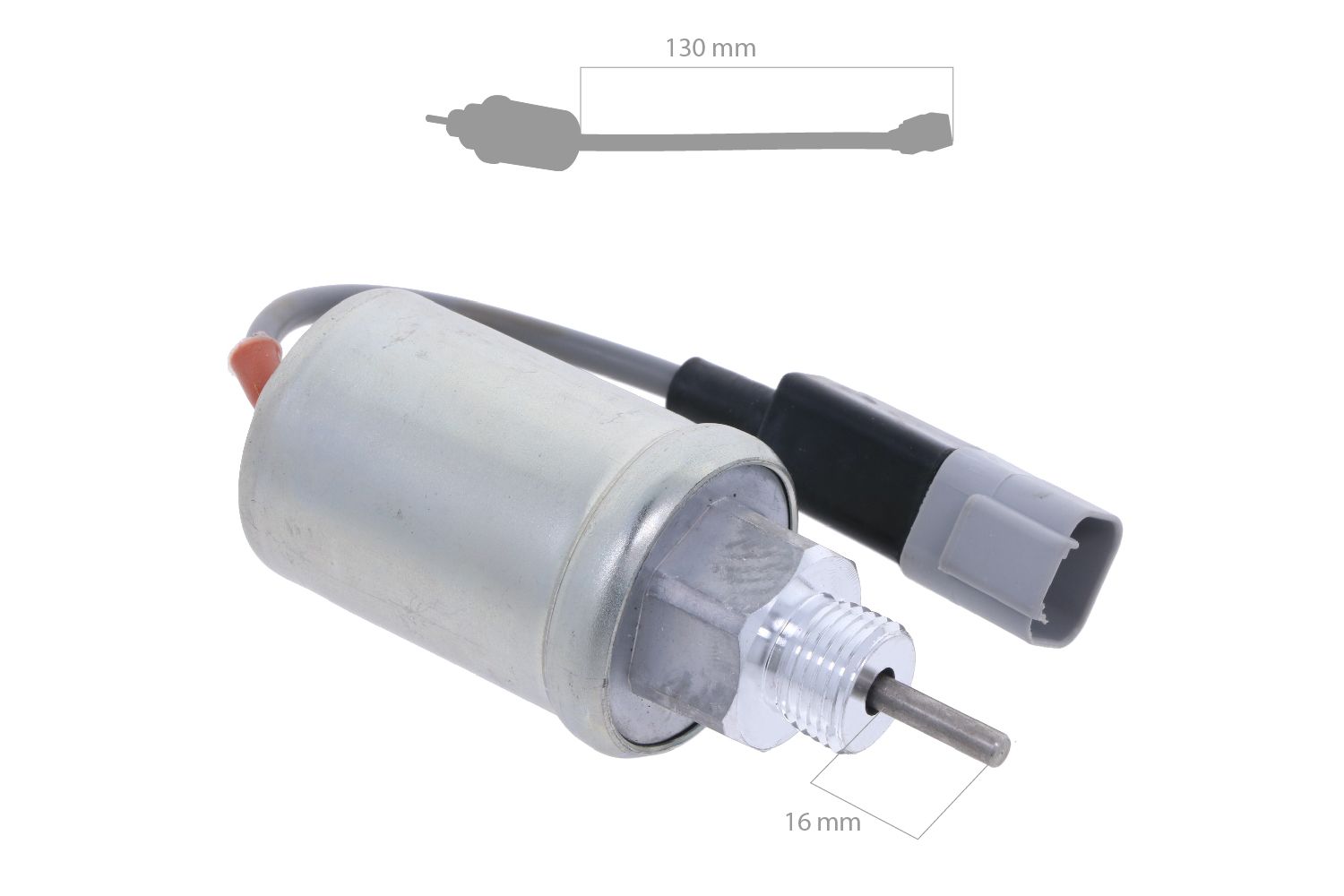 Stop solenoid Shibaura N843, N844, Perkins 402, 403, 404,  Caterpillar JCB, etc.,