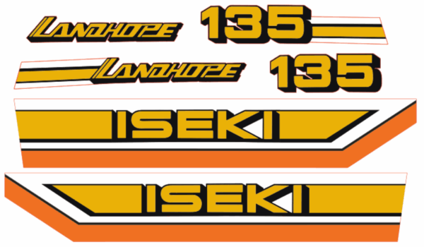 Motorkap stickerset Iseki Landhope TU135