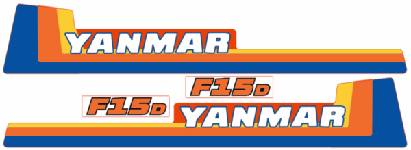Motorkap stickerset Yanmar F15