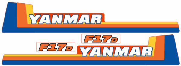 Motorkap stickerset Yanmar F17