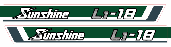 Motorkap sticker Kubota Sunshine L1-18