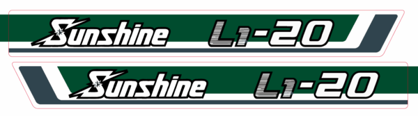 Motorkap sticker Kubota Sunshine L1-20