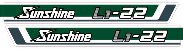 Motorkap sticker Kubota Sunshine L1-22
