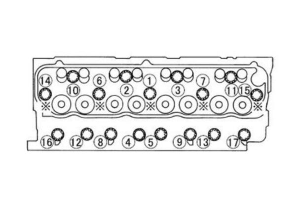 Koppakkingset Mitsubishi 4D34T - Afbeelding 2