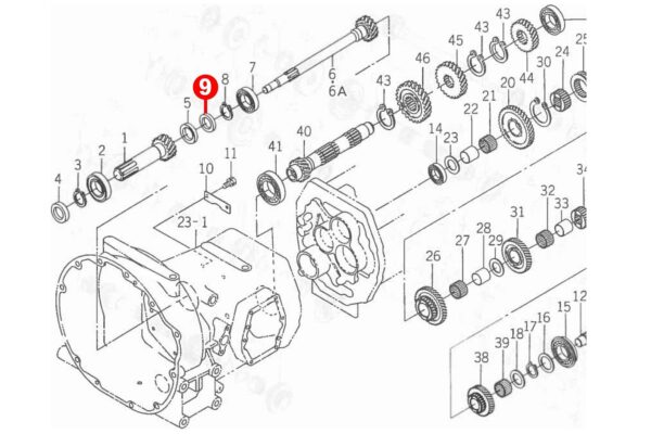 Keerring 30x45x8mm Iseki, Yanmar, Bolens, Massey Ferguson - Afbeelding 5
