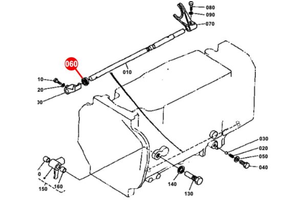 Keerring schakelas Kubota L, L1-types - Afbeelding 5
