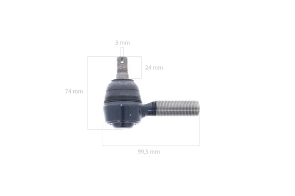 Stuurkogel rechts Iseki SF, TA, TE, TF, TG, TH, TK, TL, TM, TS, TU, 3015, 3020, 3025, 3030, 3125, 3130, 3135, 5035, 5040, Bolens, Massey Ferguson, - Afbeelding 2
