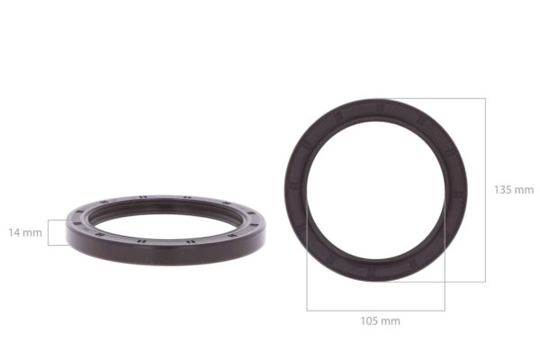 Krukaskeerring (Achterste) Yanmar 4TNE106, 4TNV106, Marine motoren, Komatsu 4D106, S4D106, - Afbeelding 4