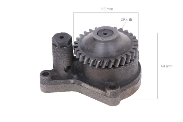 Motoroliepomp Yanmar 3TNE84 , 3TNE88, 3TNV84, 3TNV88, TK846, Komatsu 3D78, 3D82, 3D84E, 3D88E, S3D84E, 4D84E, S4D84E, 4D88, 4D88E, - Afbeelding 2