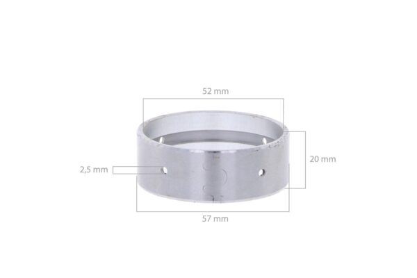 Krukaslager (voorste) STD 52mm Kubota DIV. 2, 3, 4, 5, 6 Cilinder motortypes - Afbeelding 2