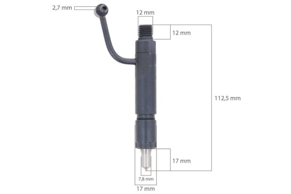 Verstuiver Directe inspuiting Yanmar 3JH, 4JH, 3TNV84, 3TNV88, 4TNV84, 4TNV88, TK486V, Komatsu 3D84E, 3D88E, S3D84, 4D88E, Isuzu 3CD1, 3CE1 - Afbeelding 2