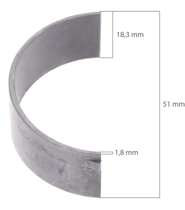 Drijfstanglager +0.50 Yanmar 2TR13, 3T84, YM - Afbeelding 3