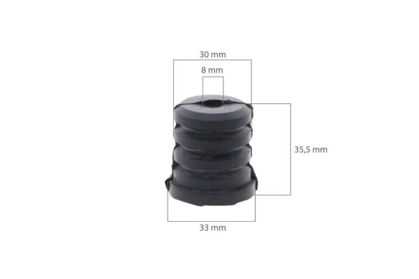 Stoelstang rubber Yanmar YM, F, FX - Afbeelding 2