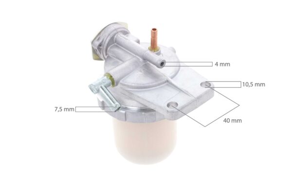 Brandstoffilter unit compleet Kubota GL-, KH-, L1-, L-, M-, MX-, SQ-Types, Hinomoto NX-Types, Denyo, Multiquip, - Afbeelding 2
