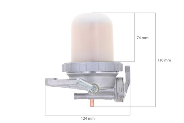 Brandstoffilter unit compleet Kubota GL-, KH-, L1-, L-, M-, MX-, SQ-Types, Hinomoto NX-Types, Denyo, Multiquip, - Afbeelding 3