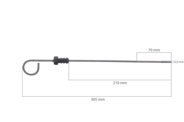 Motoroliepeilstok Kubota KJ-, KX-, M-, ME-, SQ-TYPES, V3300, V3600, V3800, Hyundai, Shindaiwa, Airman - Afbeelding 2