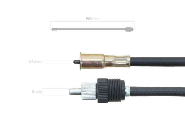 Tellerkabel 960mm Kubota L175, L225, L1500, L2000, L2200, Zen Noh ZL1500, ZL2000, ZL2200 - Afbeelding 2