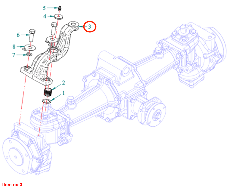 Stuurarm Links Captain 273, Startrac 273,
