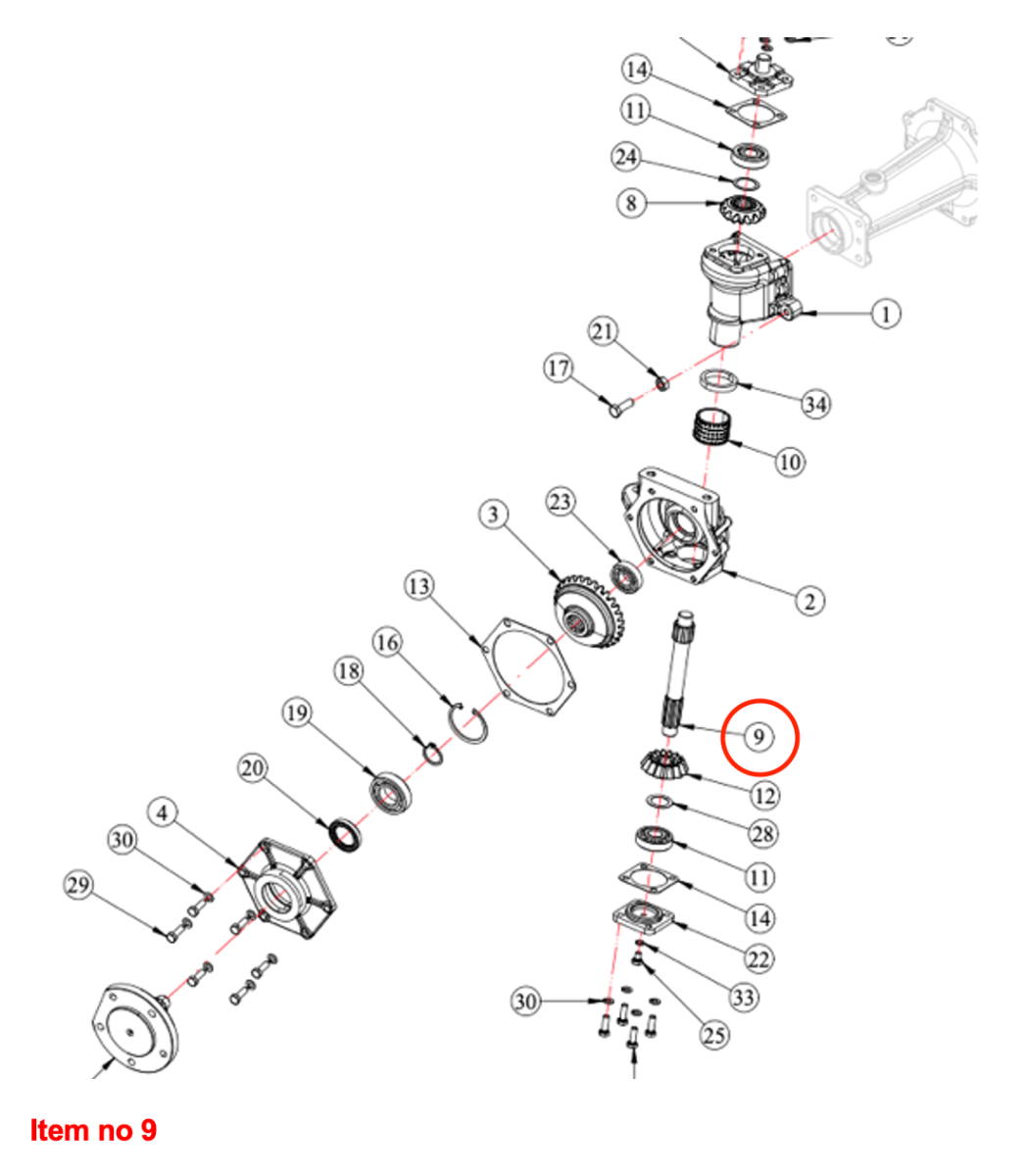 Verticale as eindaandrijving 4WD Captain, Startrac, Antonio Carraro, Etc.,