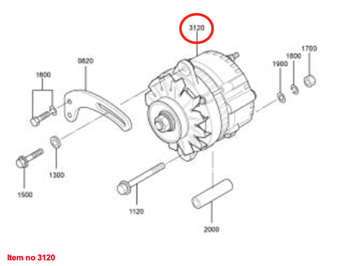 Dynamo 12V 40 Amp Captain 223, Startrac 22, 223, Antonio Carraro 22M, Solis 20, Mitsubishi MVL3E, L2E, L3E, Etc.,
