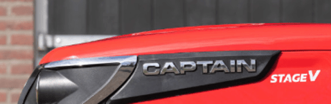 Plakletter 3D voor motorkap Captain,