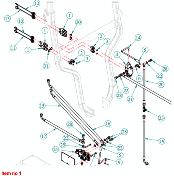 Snelsluiting hydrauliek (female) ½” x ½” Captain, Startrac, Antonio Carraro, Etc., - Afbeelding 2