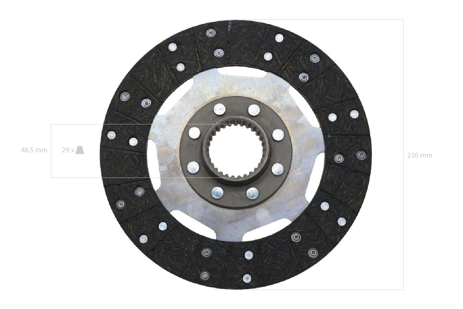 Koppelingsplaat Ford / New Holland Dexta, Super Dexta