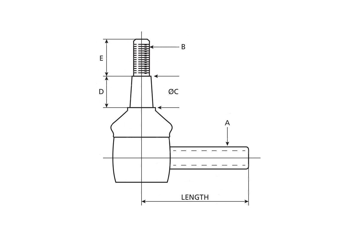 Stuurkogel 361 mm Landini, MF