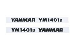 Motorkap stickerset Yanmar YM1401
