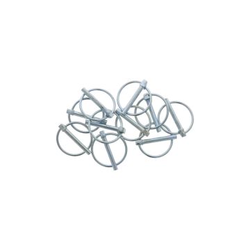 Borgclip verend 6mm per 10 stuks