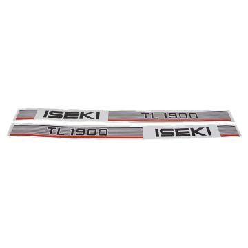 Motorkap sticker set Iseki TL1900