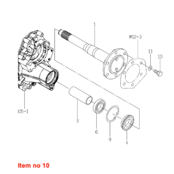 Wielbout Iseki (Achter) TA, TF, TG, TH, TK, TLE, TM, TU, Massey Ferguson, 