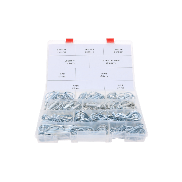 Assortiment doos 165 R-clips en linch pennen