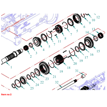 Naaldlager 42x47x27mm Captain 200DI, 250DI, 260, 273, 280, 280DX,