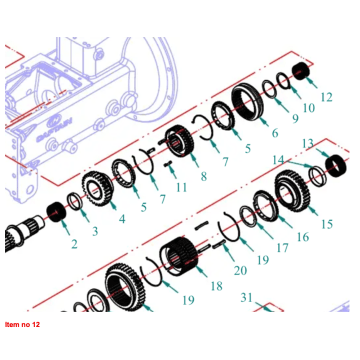 Naaldlager 20x27x30mm Captain 200DI, 250DI, 260, 273*, 280, 280DI,