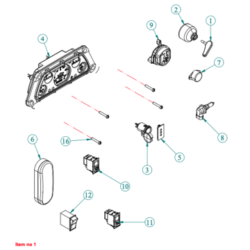 Contactsleutel Captain, Startrac, Carraro, Etc.,