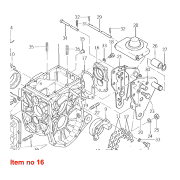 Aftakasdeksel Iseki TU-, TX-types, Bolens G-, H-, TX-types, Massey Ferguson 1120