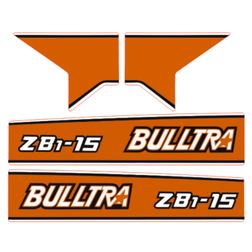 Motorkap sticker Kubota Bulltra B1-15