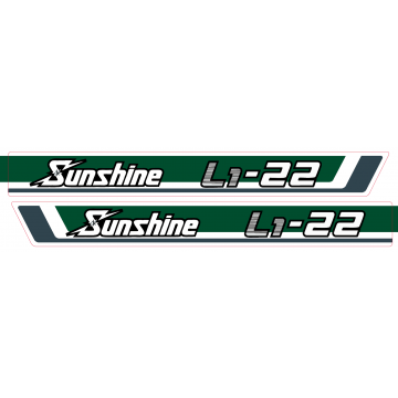 Motorkap sticker Kubota Sunshine L1-22