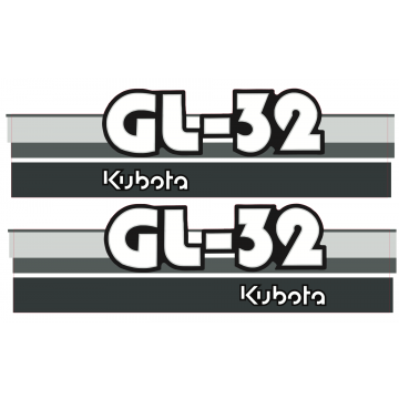 Motorkap sticker Kubota GL32