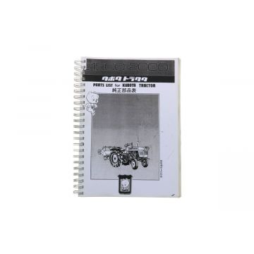 Kubota L1500, L2000 Onderdelen catalogus met technische tekeningen