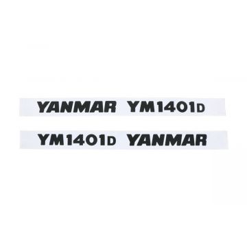 Motorkap stickerset Yanmar YM1401