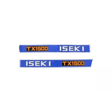 Motorkap stickerset Iseki TX1500