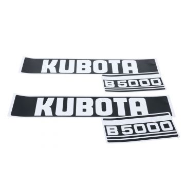 Motorkap stickerset Kubota B5000