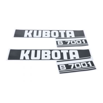 Motorkap sticker set Kubota B7001