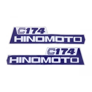 Motorkap stickerset Hinomoto C174