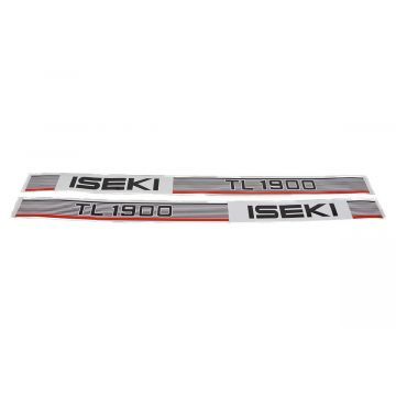 Motorkap sticker set Iseki TL1900